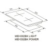 Варочная панель MEFERI MEH302BK POWER - Электрическая панель с высокой мощностью и современным дизайном