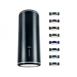 Вытяжка EXITEQ EX-1306 25841, настенная, черная, 1000 м3/ч, 3+турбо, LED освещение