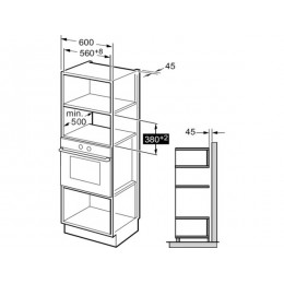 СВЧ-печь Gorenje BMX251SG2BG 25л, 900Вт, встраиваемая, черная, SKU 35841