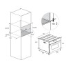 Духовой шкаф MEFERI MEO608BK MICROWAVE компактный с СВЧ