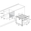 Духовой шкаф MEFERI MEO608BK MICROWAVE компактный с СВЧ