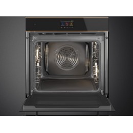 Духовой шкаф SMEG SOP6604TPNR, электрический 60 см, 68 л, черное стекло, TFT-дисплей, 10 функций, пиролиз, SKU 29641.