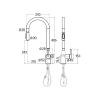 Смеситель Paulmark Universal UN213880-BS – Брашированная сталь, стиль и надежность для вашей кухни