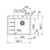 Мойка Franke CNG 611/211-62 TL черный матовый, чаша справа - купить в интернет-магазине