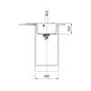 Мойка Franke CNG 611/211-62 TL черный матовый, чаша справа - купить в интернет-магазине