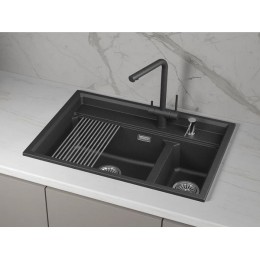 Мойка Granula KS-7302i, шварц