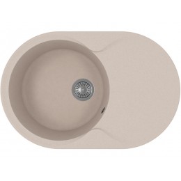 Мойка Florentina Лацио 780, 1 чаша, кварц, бежевый, SKU 30447