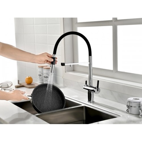 Смеситель Paulmark Gravity GR213888-CR, хром – Элегантность и Функциональность для Вашей Кухни
