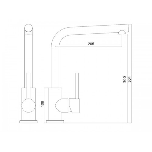 Смеситель Longran Logic LM2103 GunGrey - Элегантный и Функциональный Выбор для Вашей Кухни