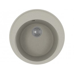 Мойка Florentina Лацио 510 грей, SKU 26651, кварц, врезная, 1 чаша
