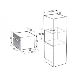 Духовой шкаф Gorenje BCM4058B 35853, 50л, черный, Wi-Fi, 1000Вт, 275°C