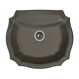 Мойка Florentina Эмилия 640 антрацит, SKU 26753, врезная, кварц, 1 чаша.