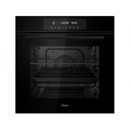 Духовой шкаф Midea MO98277CGB, 60 см, черный, 70 л, сенсорное управление, 8 режимов, класс A, SKU 26354