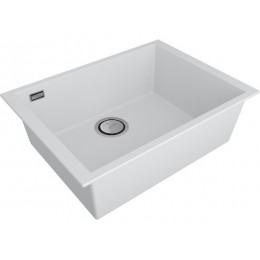 Мойка Paulmark Neo Classic 60 PM966044-WH, подстольная, ACRYSTONE, 600x435 мм, 1 чаша, белая, SKU 29056