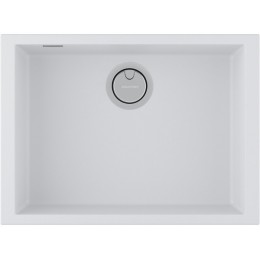 Мойка Paulmark Neo Classic 60 PM966044-WH, подстольная, ACRYSTONE, 600x435 мм, 1 чаша, белая, SKU 29056