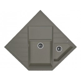Мойка Florentina Бомбей 27257, накладная, кварцевая, 2 чаши, 900x900 мм, от 90 см.