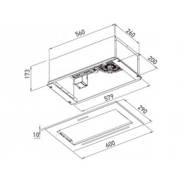 Вытяжка MEFERI SMARTBOX60WH LIGHT, 29557, 60 см, белая, 650 м³/ч, 3 скорости, 38 дБ