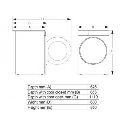 Сушильная машина Gorenje DG89D, 9 кг, Wi-Fi, конденсационная, 15 программ, SKU 35861