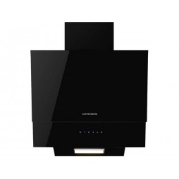 Вытяжка Kuppersberg F 601 BL, наклонная 60 см, 1300 м³/ч, черная, сенсорное управление, 3 скорости, 46 дБ, SKU 22065