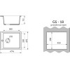 Мойка Gamma Stone GS-18 песочный 302 - Качественная и стильная мойка для вашей кухни