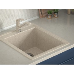 Мойка Gamma Stone GS-18 26065 врезная 50 см, мрамор, 1 чаша 474x415 мм