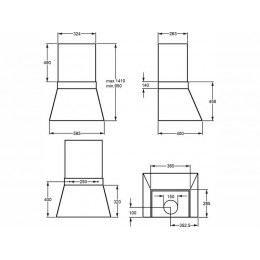 Вытяжка MAUNFELD BERK 60 см черный антрацит, SKU 33466, 1270 м3/ч, бесконтактное управление