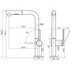Смеситель Paulmark Neo Ne214419-G в золоте - Элегантность и Качество для Вашей Кухни