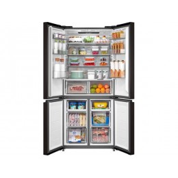 Холодильник MIDEA MDRM691MIE28, 530 л, side-by-side, черный, управление со смартфона, No Frost, A+