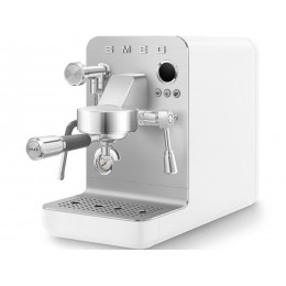Кофемашина рожковая эспрессо SMEG EMC02WHMEU 28171, 1700 Вт, белый матовый