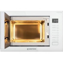 СВЧ-печь MEFERI MMO6025WH 25л, 1450Вт, белая, встраиваемая, SKU 29372