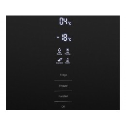 Холодильник MAUNFELD MFF200NFB, 33574, черный, 377 л, A++, NoFrost
