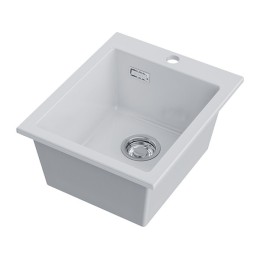 Мойка Omoikiri Omishima 41-WH Glossy Natceramic/белый глянцевый (4997481)