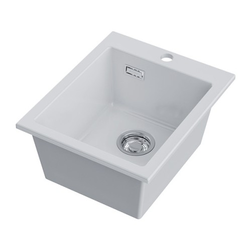 Мойка Omoikiri Omishima 41-WH Glossy Natceramic/белый глянцевый (4997481)