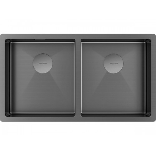 Мойка Paulmark Next 78/2 uni PM207844-GM из вороненой стали - Качественная и стильная мойка для вашей кухни