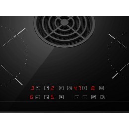 Варочная панель MEFERI 29475 индукционная 60 см черная с вытяжкой, 4 конфорки, сенсорное управление