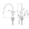Смеситель Paulmark Bend Be212066-BS (SS) - Брашированная сталь для кухни и ванной