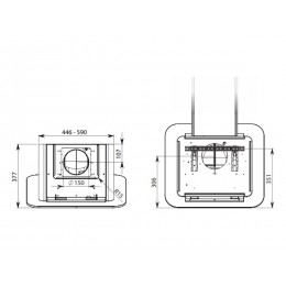 Вытяжка Falmec TAB BLACK 80 (SKU 25178, 800 м³/ч, нерж. сталь, эл. управление)