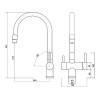 Смеситель Emar ЕС - 3015 Black