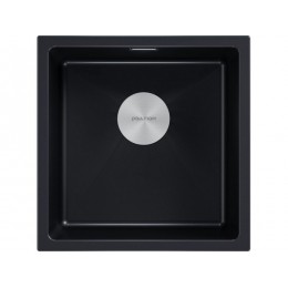 Мойка Paulmark Lumi 45uni LU45-BLM, 600 мм, гранит, черный, SKU 25680