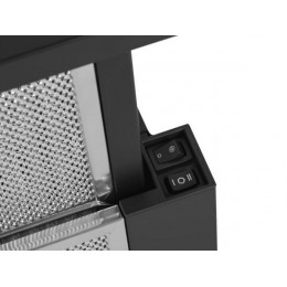 Вытяжка MAUNFELD Clyde 60 см, черное стекло, 520 м³/ч, 2 скорости, 100 Вт, SKU 35883