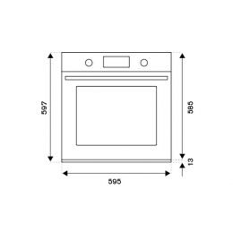 Духовой шкаф Bertazzoni F609PROESX, 76л, электрический, нерж. сталь, 9 режимов, класс А, 10285
