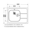 Мойка Ukinox Иннова IND800.600 -GT6C 0L - Качественная и стильная мойка для вашей кухни