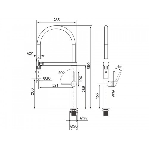 Смеситель Paulmark Leader Le214101-AN (401) антрацит – стиль и качество для вашей кухни
