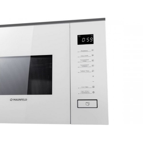 СВЧ-печь MAUNFELD MBMO820SGW09 - Встраиваемая микроволновая печь с грилем и сенсорным управлением