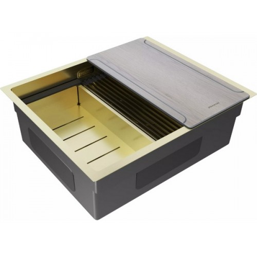 Мойка Paulmark Next-multi sink 54 uni PM785445-LG в светлом золоте - идеальное решение для вашей кухни