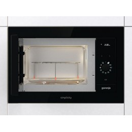СВЧ-печь Gorenje BM235G1SYB 60 см, черная, 23 л, 900 Вт, кварцевый гриль, 9 автопрограмм, электронное управление, SKU 27390