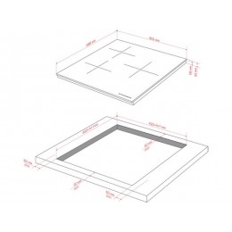 Варочная панель Kuppersberg ICI 406 индукционная 45 см, черная, сенсорное управление, SKU 31294