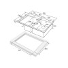Мойка Paulmark Kroner 78/2SF PM227851-BGR в брашированном золоте - Стиль и Функциональность для Вашей Кухни