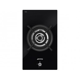 Варочная панель SMEG PV331CN газовая 30 см, черная стеклокерамика, WOK-горелка, 6000 Вт, SKU 28107