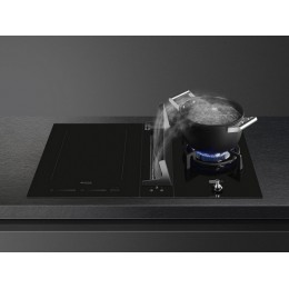 Варочная панель SMEG PV331CN газовая 30 см, черная стеклокерамика, WOK-горелка, 6000 Вт, SKU 28107